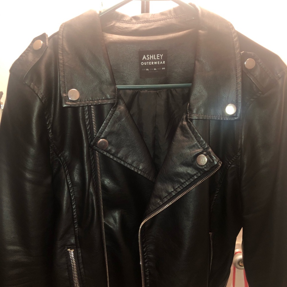Faux leather jacket
